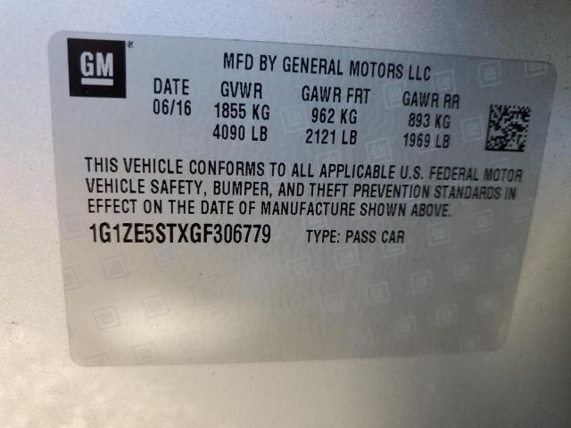 2016 CHEVROLET MALIBU LT - 1G1ZE5STXGF306779