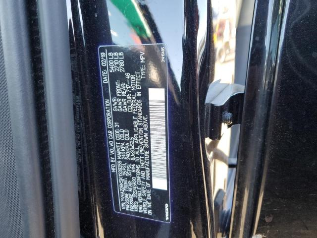 2019 VOLVO XC60 T6 YV4A22RK5K1339359