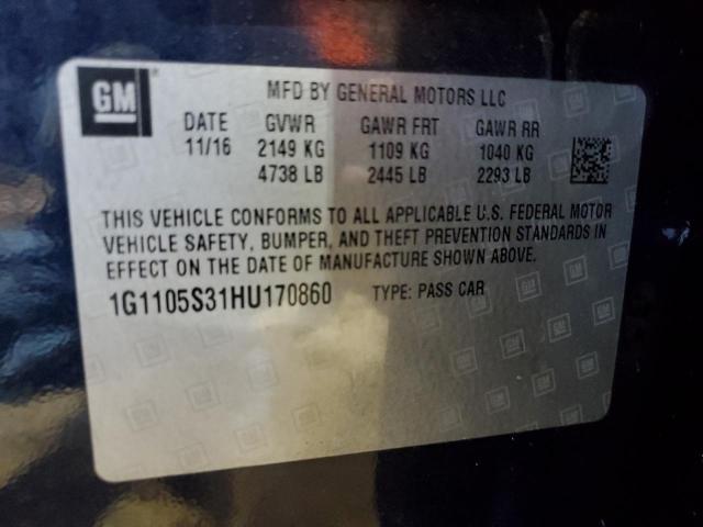 2017 CHEVROLET IMPALA LT - 1G1105S31HU170860