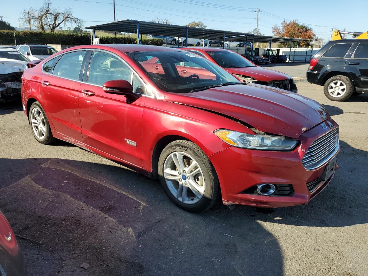 Lot #3030388464 2015 FORD FUSION TIT