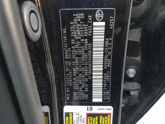 VIN 4T1DAACK5SU006109 2025 TOYOTA CAMRY no.13