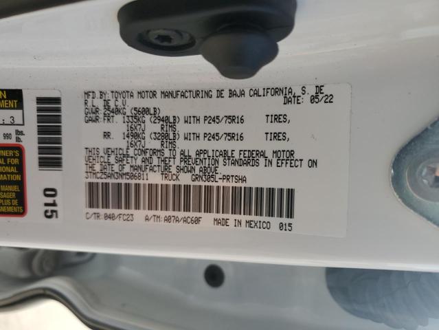 3TMCZ5AN3NM506811 Toyota Tacoma Double Cab 2022