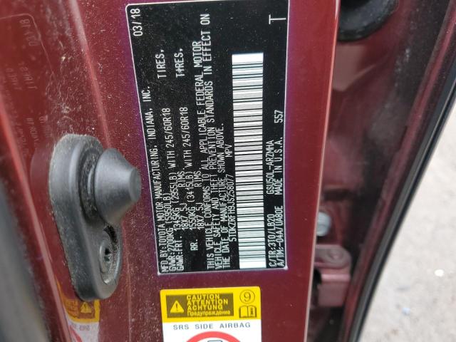 2018 TOYOTA HIGHLANDER - 5TDKZRFH9JS258077