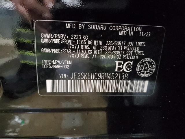 2024 SUBARU FORESTER W JF2SKEHC9RH452138