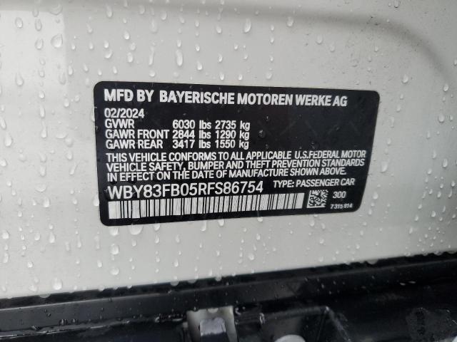 2024 BMW I4 XDRIVE WBY83FB05RFS86754