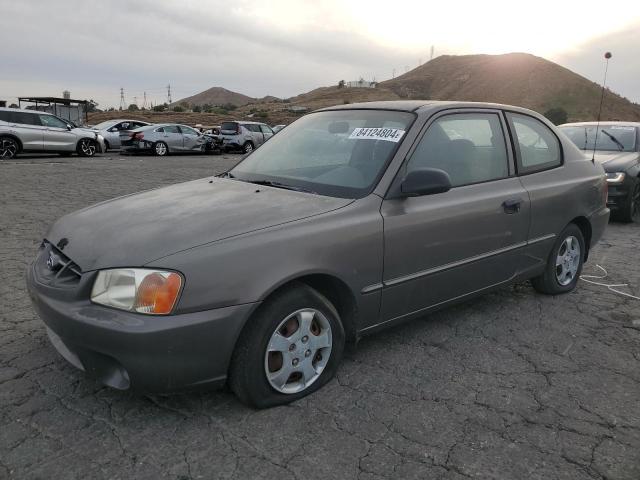 HYUNDAI ACCENT 2001 charcoal  gas KMHCG35C81U141661 photo #1