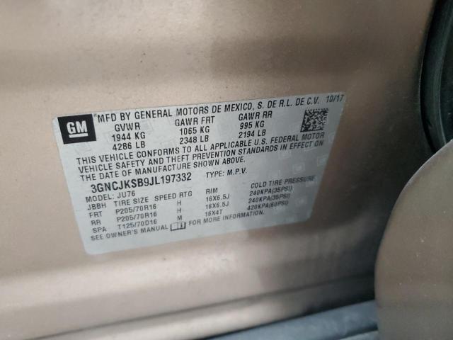 2018 CHEVROLET TRAX LS - 3GNCJKSB9JL197332