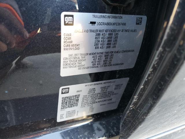 2023 CHEVROLET SILVERADO - 1GCRABEKXPZ267498