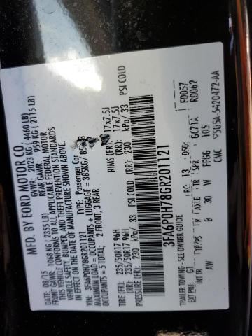 2016 FORD FUSION SE - 3FA6P0H78GR201121