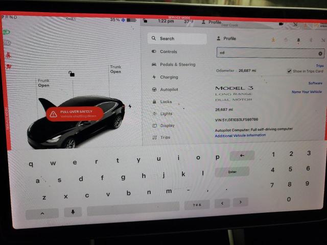 2020 TESLA MODEL 3 - 5YJ3E1EB3LF599786