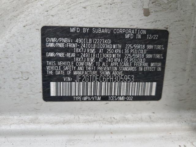 2023 SUBARU CROSSTREK - JF2GTDEC6PH305953