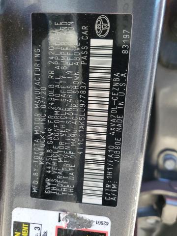 2020 TOYOTA CAMRY LE - 4T1C11AK5LU977837