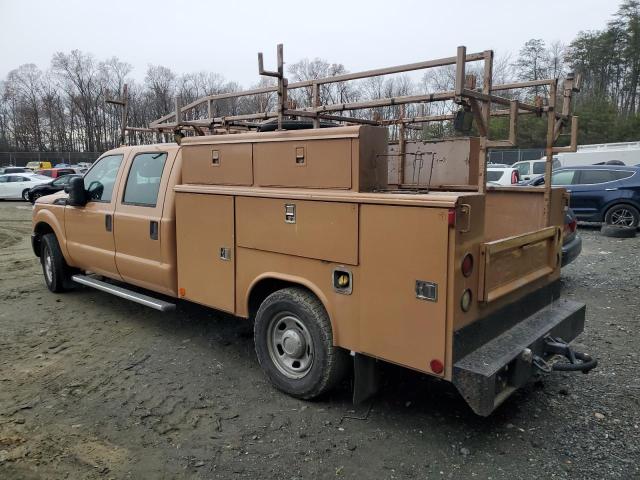 FORD F350 SUPER 2011 orange crew cha gas 1FD8W3E68BEB48348 photo #3