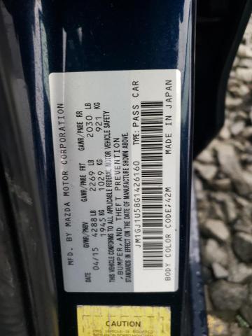 2016 MAZDA 6 SPORT - JM1GJ1U58G1426160