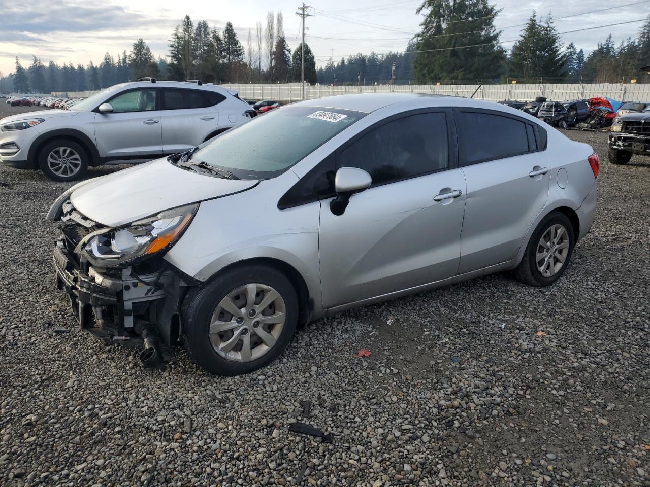 Lot #3052536104 2015 KIA RIO LX