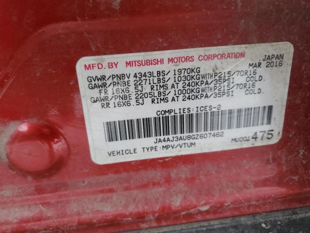 2016 MITSUBISHI RVR SE JA4AJ3AU8GZ607462