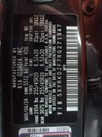 2024 KIA SORENTO SX - 5XYRKDJF7RG271947