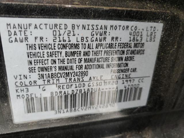 VIN 3N1AB8CV2MY242890 2021 NISSAN SENTRA no.13