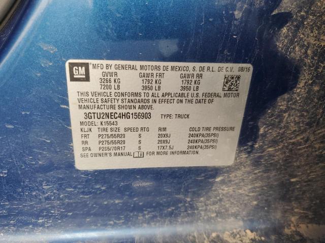 2017 GMC SIERRA K15 - 3GTU2NEC4HG156903
