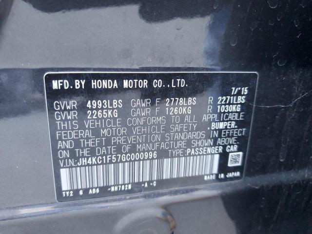 2016 ACURA RLX TECH JH4KC1F57GC000996