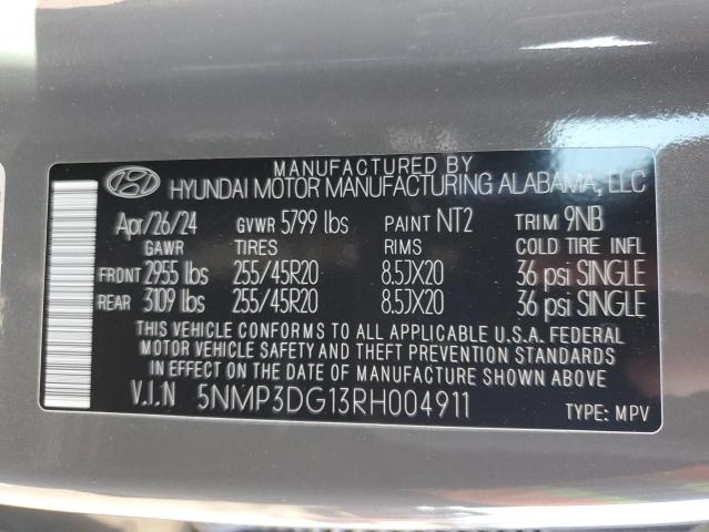 2024 HYUNDAI SANTA FE L - 5NMP3DG13RH004911