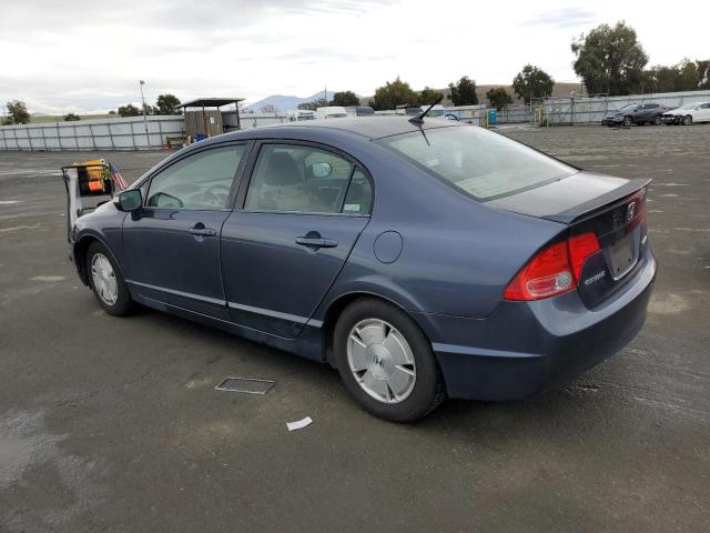 HONDA CIVIC HYBR 2008 blue  hybrid engine JHMFA36288S017077 photo #3