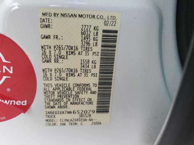 2022 NISSAN FRONTIER S - 1N6ED1EK7NN652079