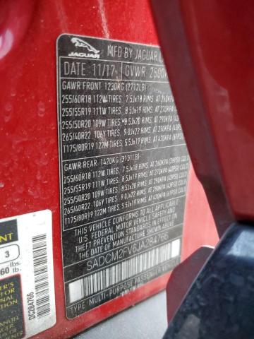 2018 JAGUAR F-PACE S - SADCM2FV6JA284766