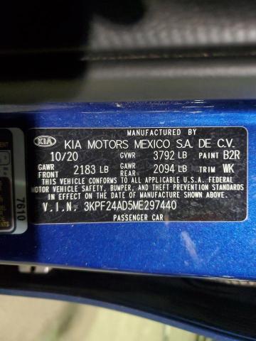 2021 KIA FORTE FE - 3KPF24AD5ME297440