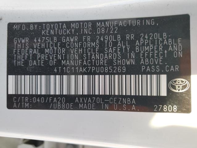 2023 TOYOTA CAMRY LE - 4T1C11AK7PU085269