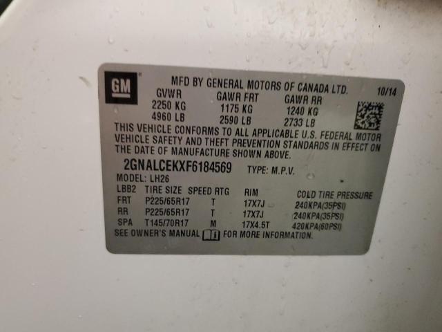 2015 CHEVROLET EQUINOX LT - 2GNALCEKXF6184569