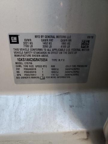 2016 GMC YUKON SLE 1GKS1AKC9GR479354