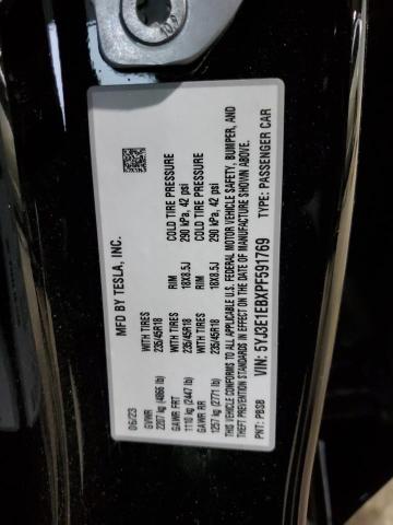 2023 TESLA MODEL 3 - 5YJ3E1EBXPF591769