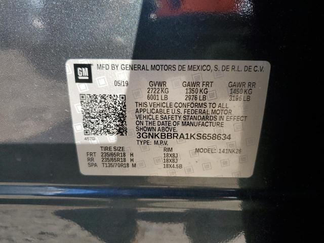 2019 CHEVROLET BLAZER 1LT - 3GNKBBRA1KS658634