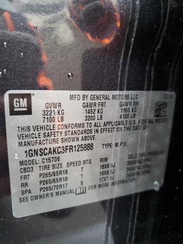 VIN 1GNSCAKC3FR125888 2015 CHEVROLET TAHOE no.13