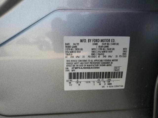 VIN 2FMPK4J96NBA53994 2022 FORD EDGE no.14