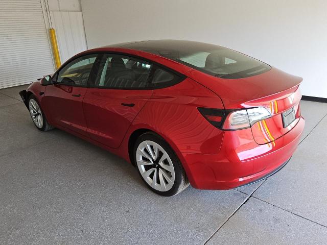 TESLA MODEL 3 2022 red  electric 5YJ3E1EA3NF304843 photo #3