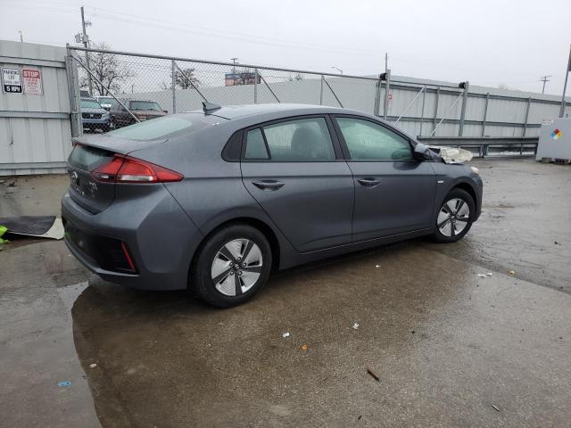 HYUNDAI IONIQ BLUE 2018 gray  hybrid engine KMHC65LC7JU076013 photo #4