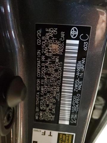 2020 TOYOTA PRIUS LE - JTDL9RFU0L3020415