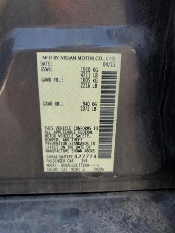 2015 NISSAN ALTIMA 2.5 - 1N4AL3AP1FC427774
