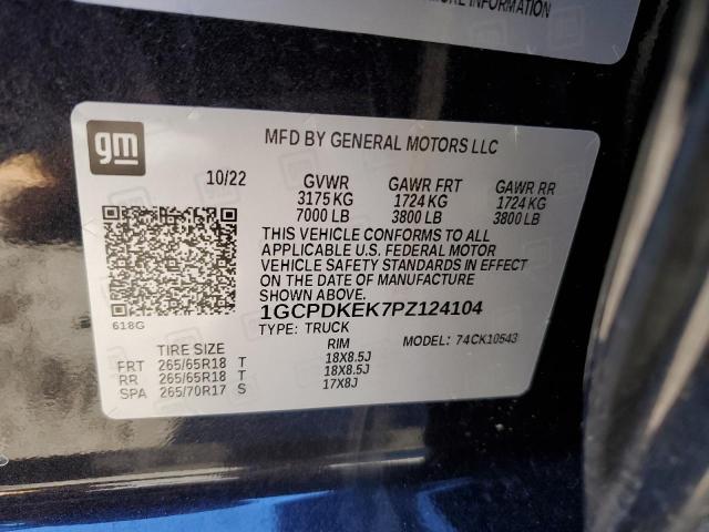 2023 CHEVROLET SILVERADO - 1GCPDKEK7PZ124104