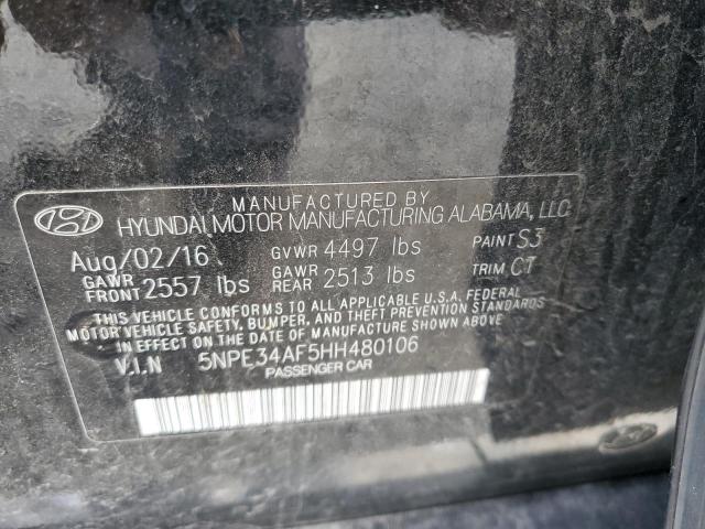 2017 HYUNDAI SONATA SPO - 5NPE34AF5HH480106