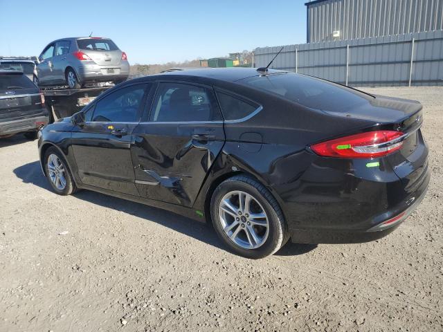 FORD FUSION SE 2018 black  gas 3FA6P0HD1JR174695 photo #3