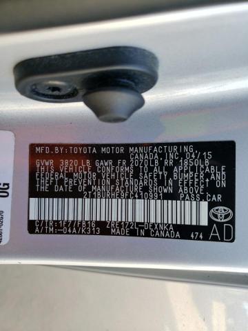 2015 TOYOTA COROLLA L - 2T1BURHE9FC410991