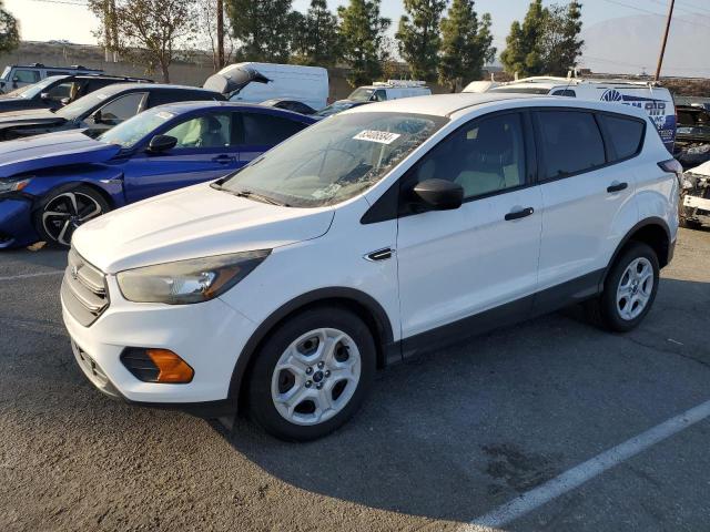 FORD ESCAPE S 2018 white  gas 1FMCU0F75JUB44512 photo #1