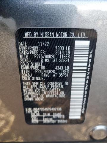 2023 NISSAN ARMADA SL - JN8AY2BA5P9402136