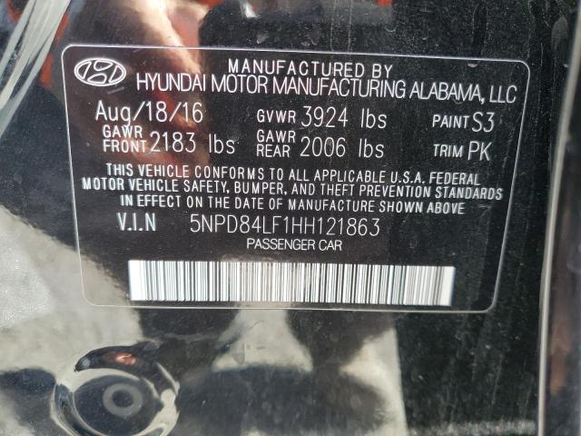 2017 HYUNDAI ELANTRA SE - 5NPD84LF1HH121863