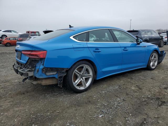 AUDI A5 PREMIUM 2021 blue  gas WAUDACF59MA053554 photo #4