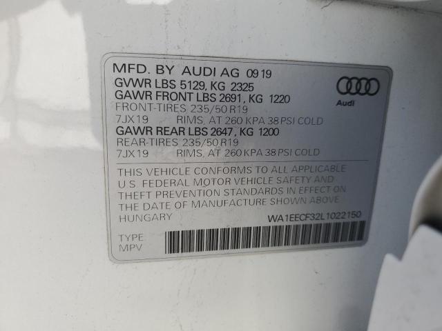 VIN WA1EECF32L1022150 2020 AUDI Q3 no.14