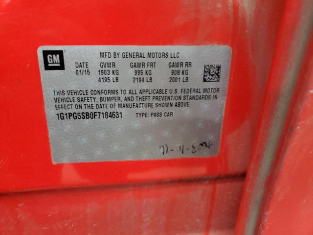 2015 CHEVROLET CRUZE LTZ - 1G1PG5SB0F7184631